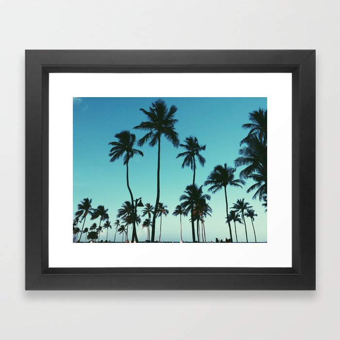 Palm Trees Framed Art Print by whitneyretter Society6