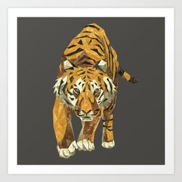 Tiger Walking Art Print