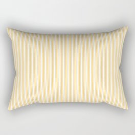 Classic Small Yellow Butter French Mattress Ticking Double Stripes Rectangular Pillow