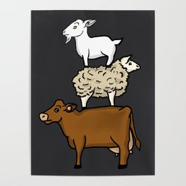 Goat, Sheep, Cow, Oh My! Poster