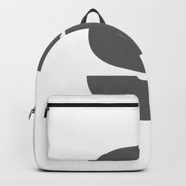 s (Grey & White Letter) Backpack