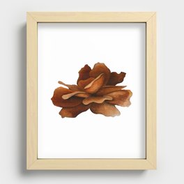 Flower Oil Painting Recessed Framed Print