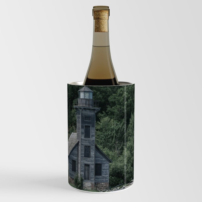 East Channel Lighthouse in Pictured Rocks National Lakeshore in Munising, Michigan Wine Chiller