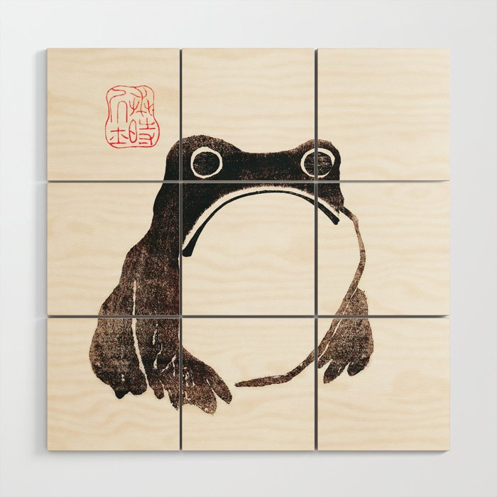 Matsumoto Hoji Frog Wood Wall Art