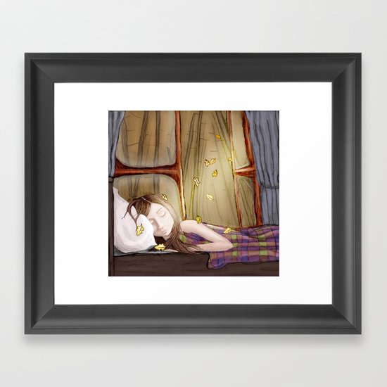 I wish it would rain autumn again Framed Art Print
