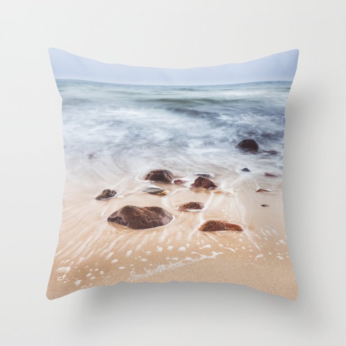 By the Shore - Landscape and Nature Photography Throw Pillow