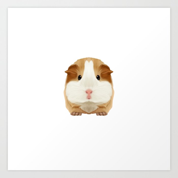 Guinea Pig I Love My Rodent Wheek Gift Idea Art Print By Xxsaibotxx
