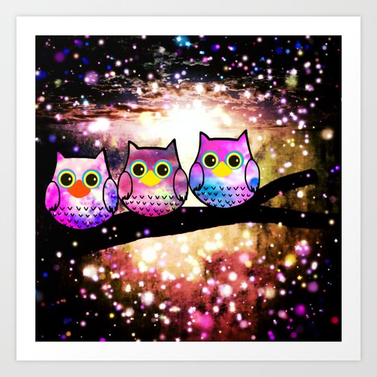 owl-100 Art Print