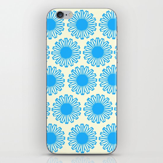 Vintage Flower_Turquoise iPhone Skin