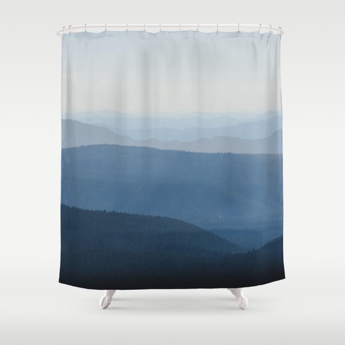 Smoky Blue Mountains Shower Curtain