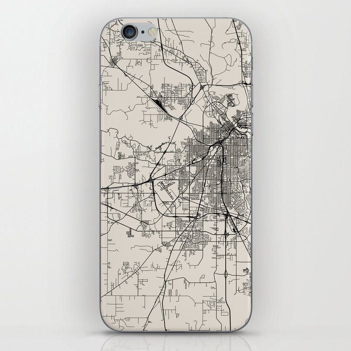 Shreveport USA - City Map - Aesthetic iPhone Skin