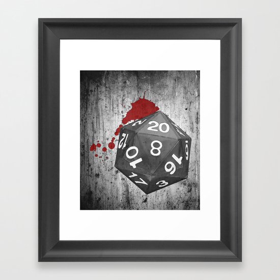 Dirty Dice Framed Art Print