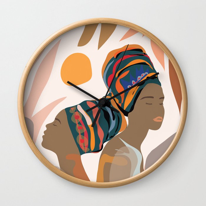 Women with the Turbans Wall Clock