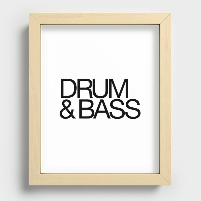Drum & Bass Recessed Framed Print