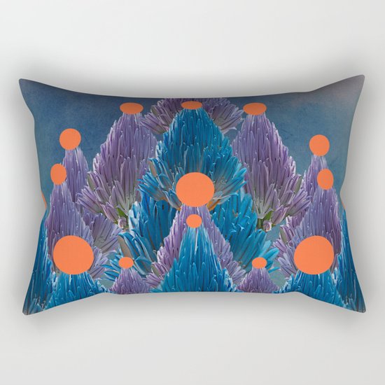 Floral abstract(49). Rectangular Pillow