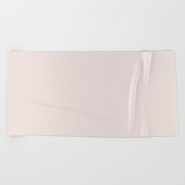 Coconut Cream pale pink pastel solid color modern abstract pattern  Beach Towel