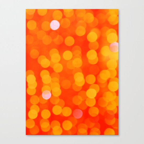 Orange Disco Fever Canvas Print