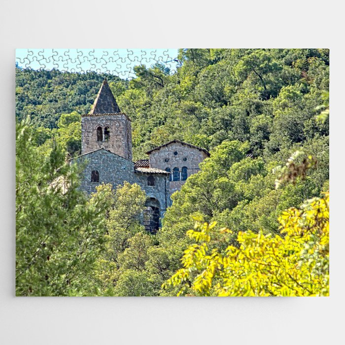 Medieval Gothic Abbey of San Cassiano Woods, Narni, Italy Jigsaw Puzzle