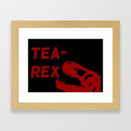 Tea-Rex Framed Art Print