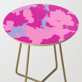 Retro Pastel Animal Print Spots Side Table
