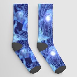 Blue Dream Lady Silhouette Socks