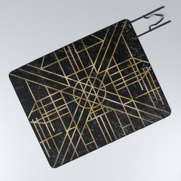 Art Deco design - velvet geo IX Picnic Blanket