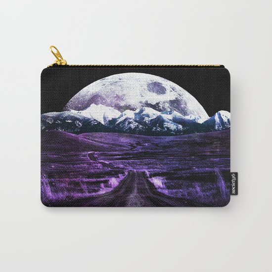 Highway to Eternity (moon mountain) violet Carry-All Pouch