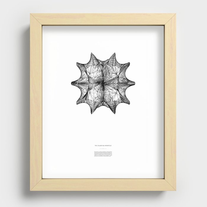 The Calabi-Yau Manifold - White Recessed Framed Print