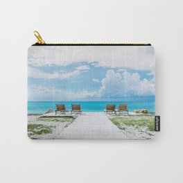 Sun Tan Carry-All Pouch | Resort, Beautiful, Cuba, Ocean, Wave, Island, Travel, Summer, Sea, Tropical 