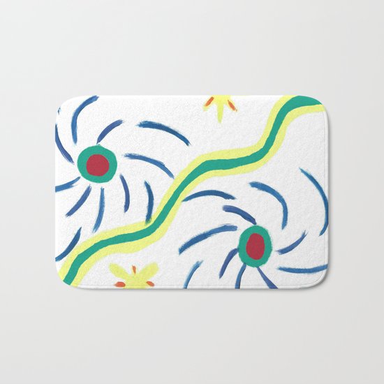 Suns and Hurricanes Bath Mat