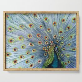 Peacock Serving Tray