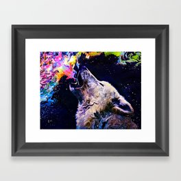 Wolf Howl Framed Art Print