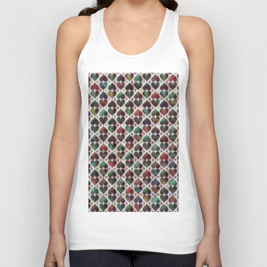 Colorful Love Pattern XIV Unisex Tank Top