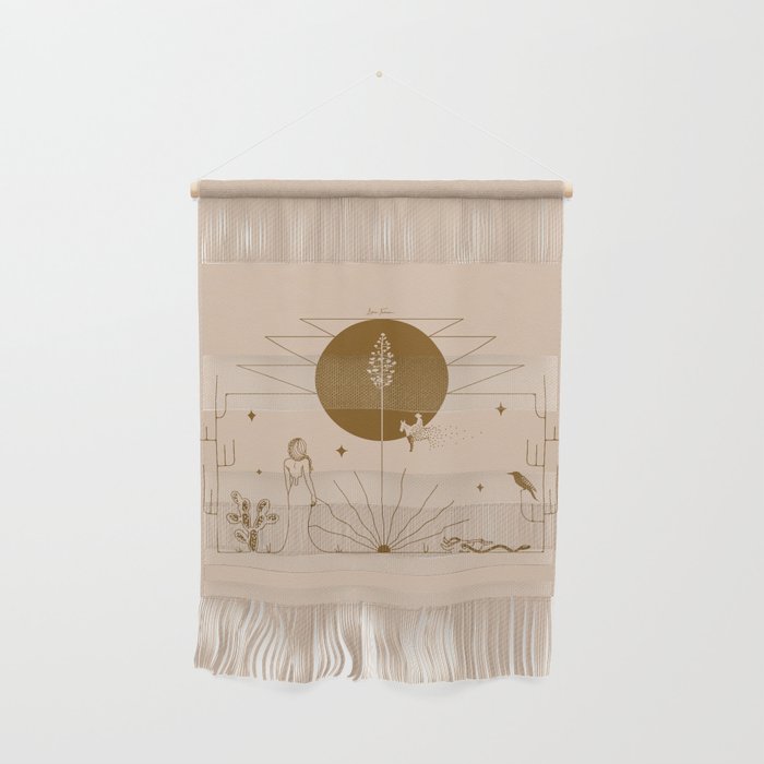 It Was All A Dream - Tan & Rust Wall Hanging