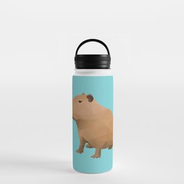 Capybara Polygon Art Water Bottle
