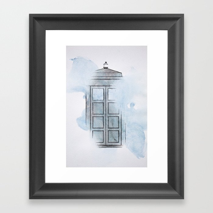 Blue Police Box Framed Art Print