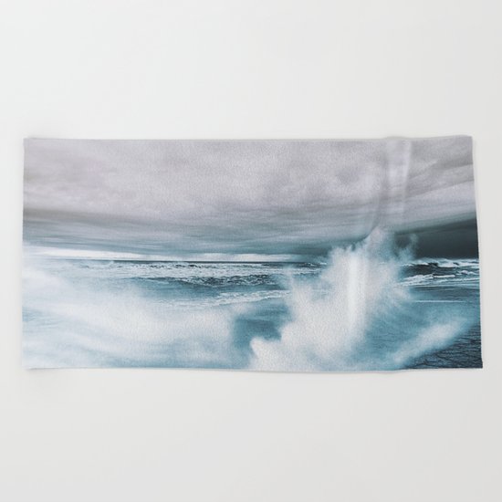 Moody Ocean Beach Towel