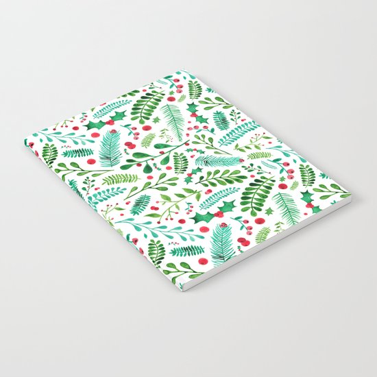 Christmas Florals Notebook