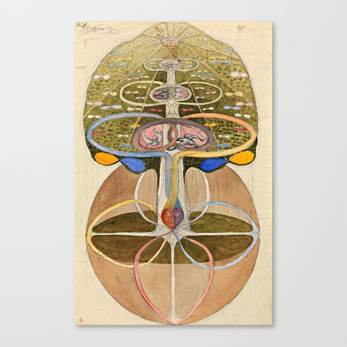 Hilma af Klint "Tree of Knowledge No. 1" Canvas Print