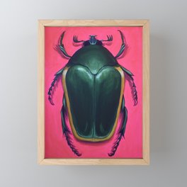 Fig Eater Beetle Framed Mini Art Print
