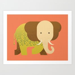 Whimsy Elephant Art Print