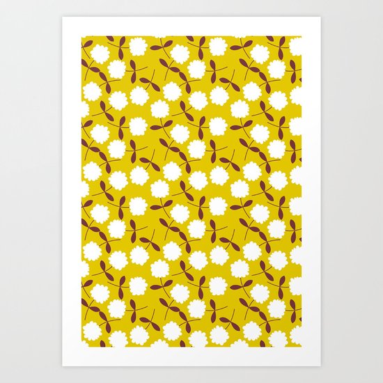 Daisy Mustard Art Print
