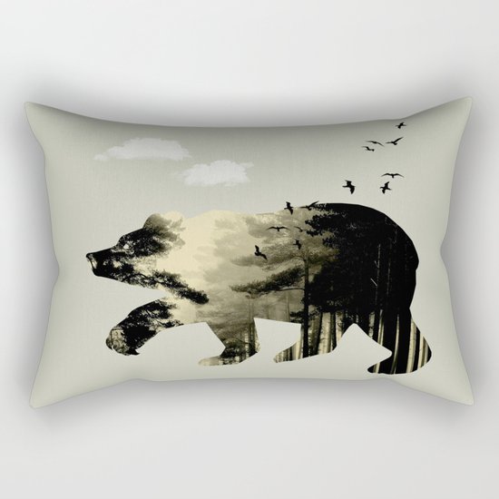 Bear Day Out Rectangular Pillow
