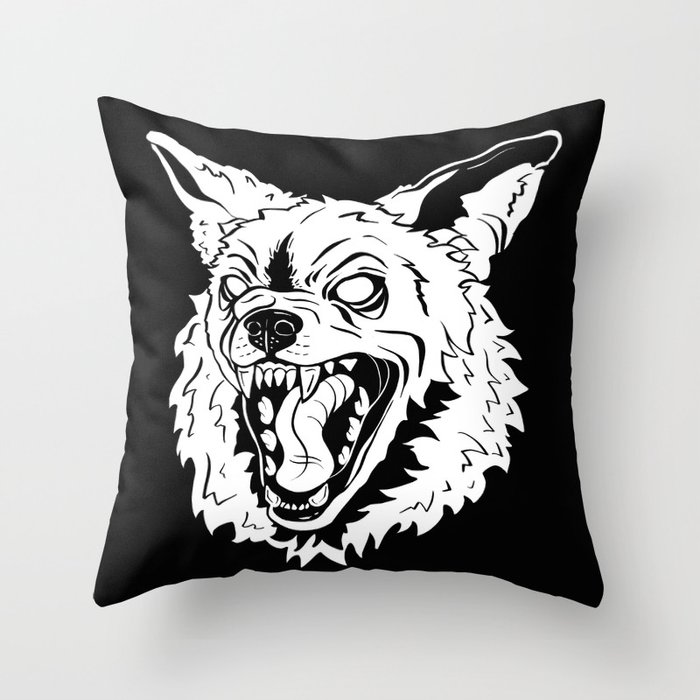 Stray Dog Throw Pillow