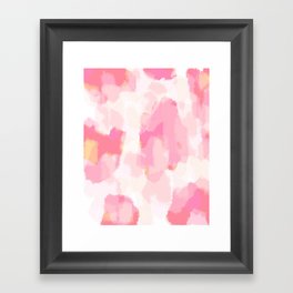Adonia - blush pink abstract art Gerahmter Kunstdruck