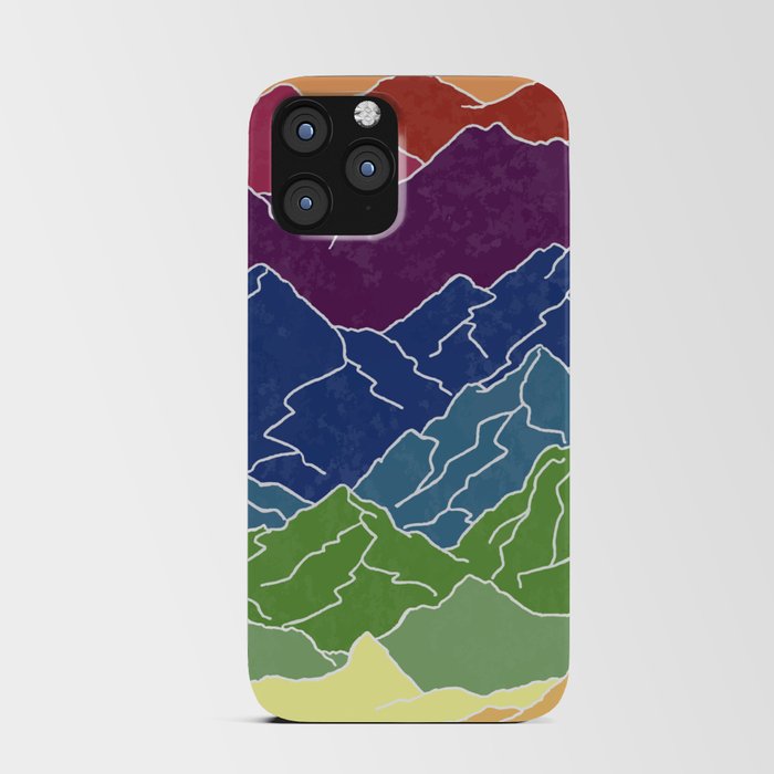 Mountain Rainbow Pattern iPhone Card Case