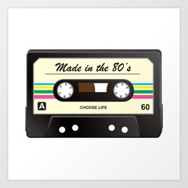 Made in the 80's Art Print