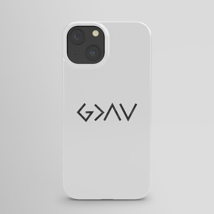 Christian Quote - God Is Greater Than The Highs and Lows iPhone Case