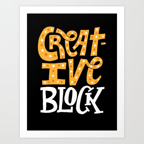 Creative Block Art Print
