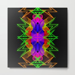 GFTNeon012 , Neon Abstract Metal Print | Effulgent, Razzle Dazzle, Lambent, Shining, Flashing, Colorful, Glitzy, Abstract, Blazing, Color 
